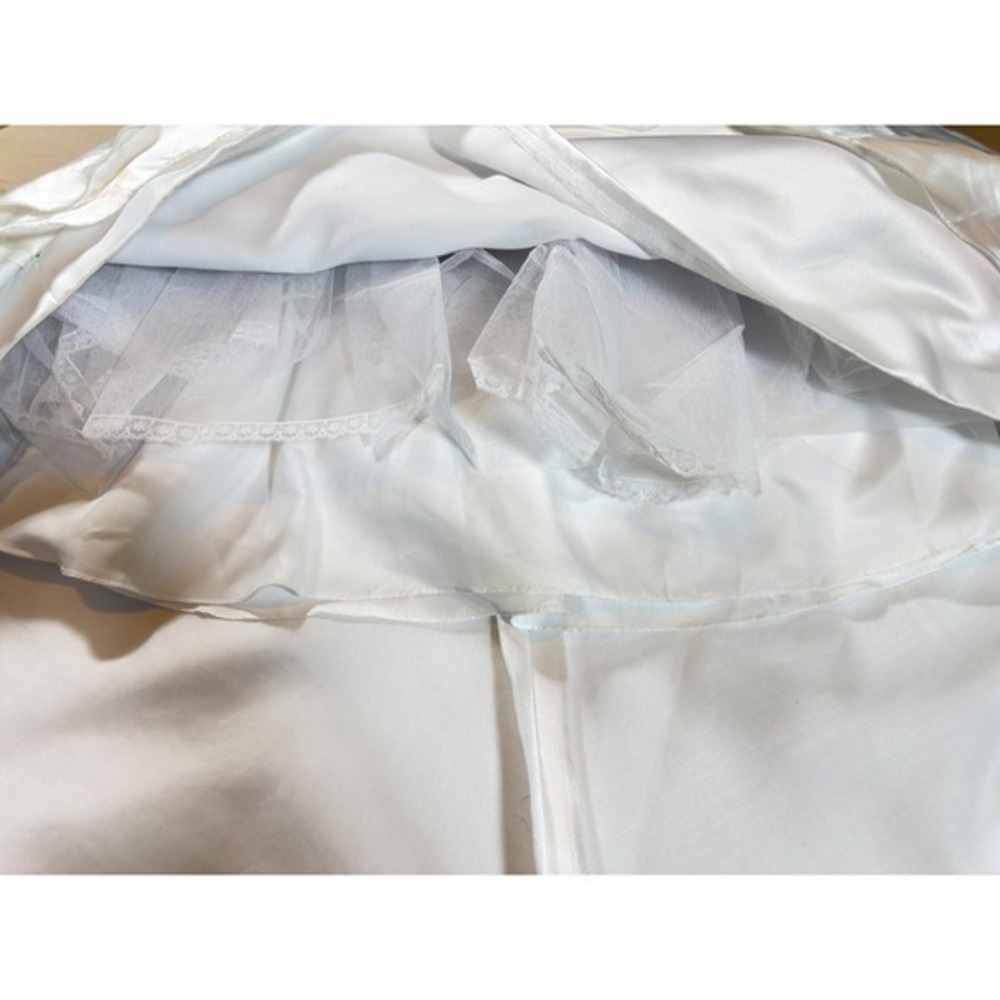 Maggie Sottero Wedding Dress Women 14 White Beaded Satin Strapless AD3300 - Picture 13 of 16